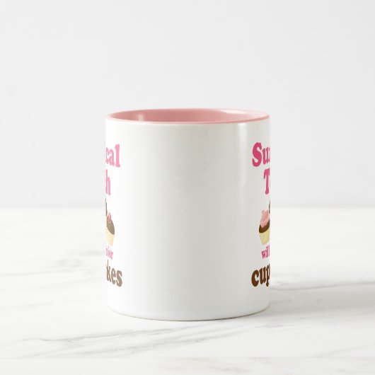 おもしろいな外科技術 ツートーンマグカップ (中央)