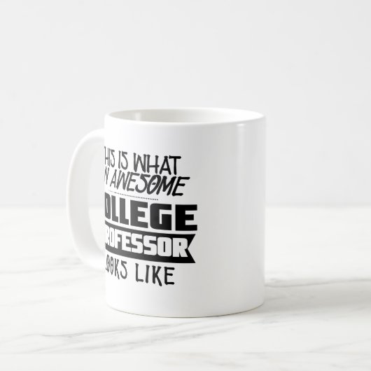 おもしろいな大学教授コーヒー・マグのインストラクターのギフト コーヒーマグカップ (正面左)