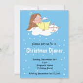 おもしろいな天使のクリスマスの招待状 招待状 (正面)