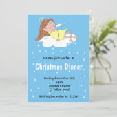 おもしろいな天使のクリスマスの招待状 招待状 (スタンド正面)