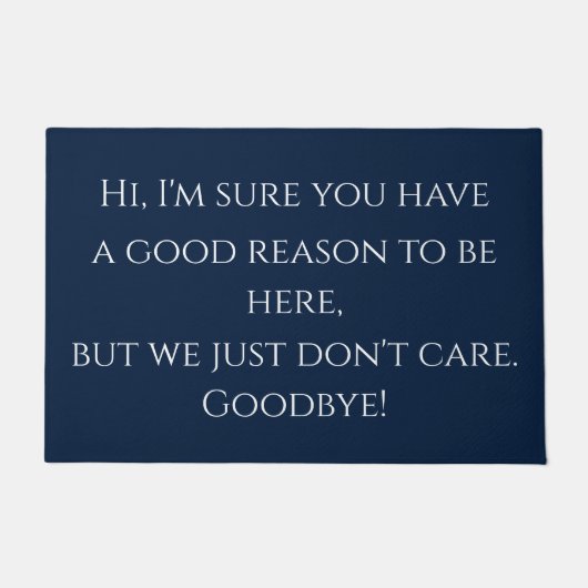 おもしろいな失礼な挨拶 ドアマット (正面)