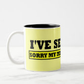 おもしろいな失読症の印 ツートーンマグカップ (左)