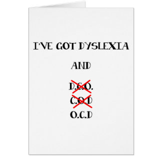 おもしろいな失読症/O.C.D. Design