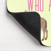 おもしろいな女の子ガラスのおたくのユーモア マウスパッド (コーナー)