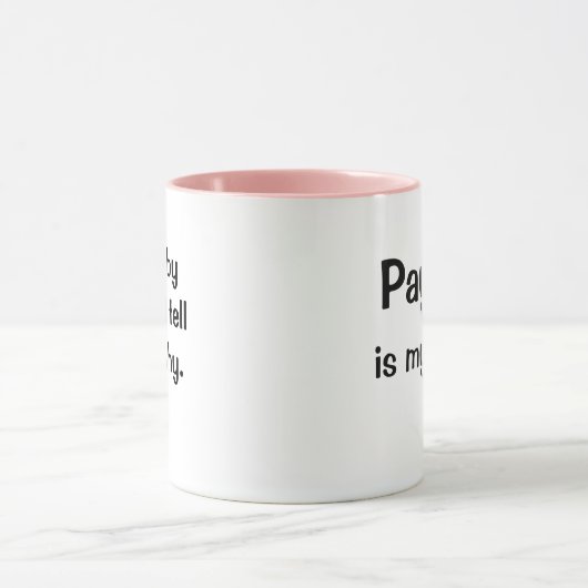 おもしろいな女性の支払名簿のマネージャーの引用文のスローガンの冗談 マグカップ (中央)