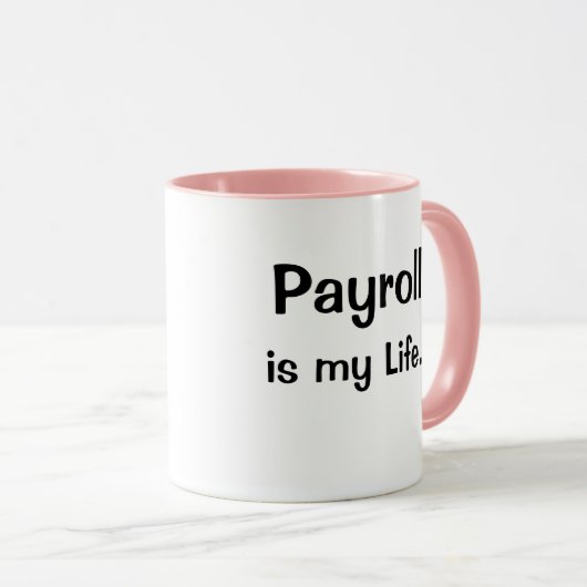 おもしろいな女性の支払名簿のマネージャーの引用文のスローガンの冗談 マグカップ (正面右)