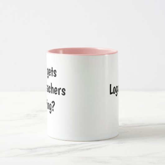 おもしろいな女性の数学の教師のマグのロガリズムの冗談のしゃれ マグカップ (中央)