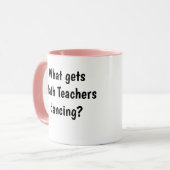 おもしろいな女性の数学の教師のマグのロガリズムの冗談のしゃれ マグカップ (正面左)