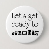 おもしろいな女性の飲むユーモアの冗談のパーティーボタン 缶バッジ (正面)