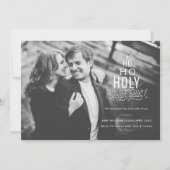 おもしろいな妊娠の発表の休日カード カード (正面)