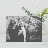 おもしろいな妊娠の発表の休日カード カード (スタンド正面)