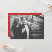 おもしろいな妊娠の発表の休日カード カード (正面/裏面インサイチュ)