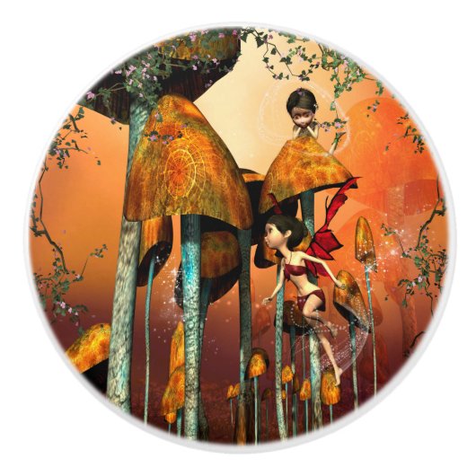 おもしろいな妖精 セラミックノブ (正面)