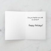 おもしろいな子ネコのクリスマスカード シーズンカード (内部)