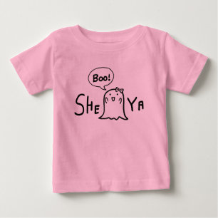 おもしろいな子供のTシャツ- Shibuya (彼女ブーイングYa) ベビーTシャツ
