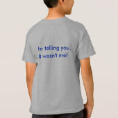 おもしろいな子供のTシャツ Tシャツ (裏面)