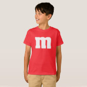 おもしろいな子供MおよびMキャンデーのワイシャツ Tシャツ (正面フル)