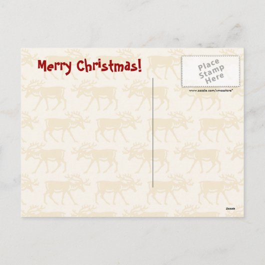 おもしろいな子犬のクリスマス、休日の郵便はがき シーズンポストカード (裏面)