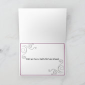 おもしろいな子犬のバースデー・カード カード (内部)