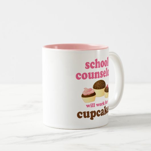 おもしろいな学校のカウンセラー ツートーンマグカップ (正面右)