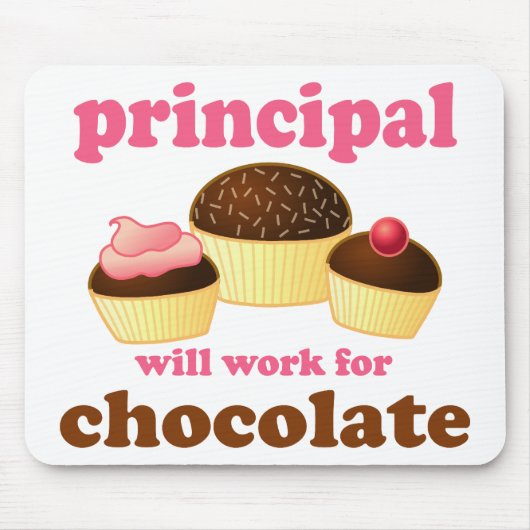 おもしろいな学校長のマウスパッド マウスパッド (正面)