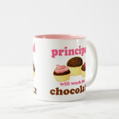 おもしろいな学校長のマグ ツートーンマグカップ (正面右)