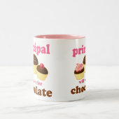 おもしろいな学校長のマグ ツートーンマグカップ (中央)