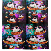 おもしろいな宇宙のモルモット シャワーカーテン (正面)