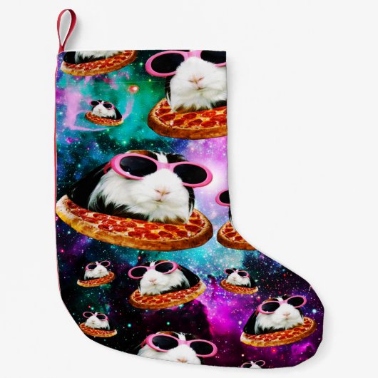 おもしろいな宇宙のモルモット スモールクリスマスストッキング (正面)