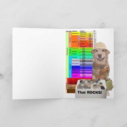 おもしろいな実験室の地質学の卒業生 カード (内部)