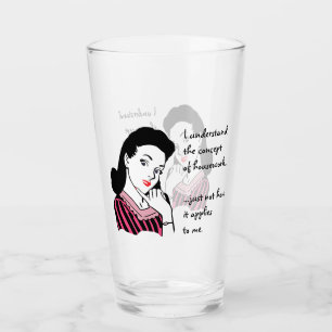 おもしろいな家事の概念 タンブラーグラス