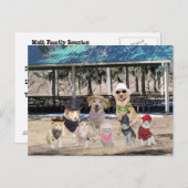 おもしろいな家族会 インビテーションポストカード (正面/裏面)