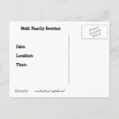 おもしろいな家族会 インビテーションポストカード (裏面)