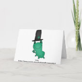 おもしろいな小妖精のカエル カード (裏面)