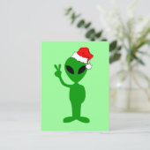 おもしろいな平和エイリアンサンタ シーズンポストカード (スタンド正面)