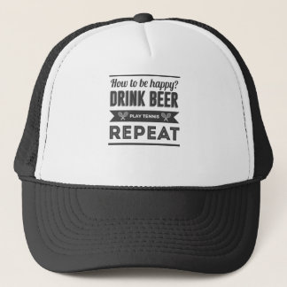 おもしろいな幸せなビール酒宴のテニスの生命 キャップ