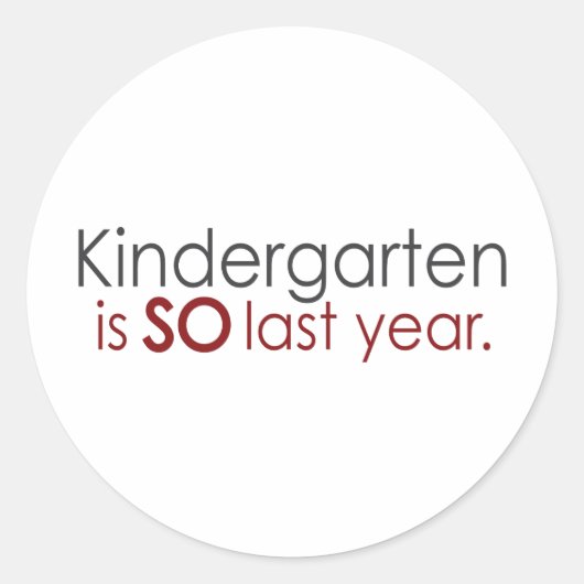 おもしろいな幼稚園の卒業生 ラウンドシール (正面)