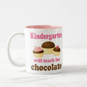 おもしろいな幼稚園教師のマグ ツートーンマグカップ (左)