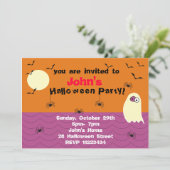 おもしろいな幽霊のハローウィンパーティの招待状 招待状 (スタンド正面)