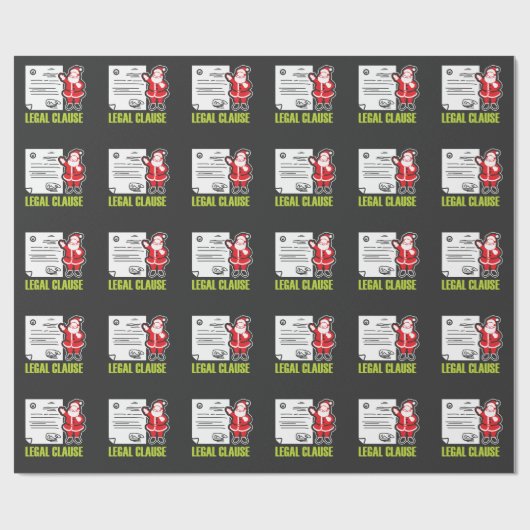 おもしろいな弁護士のギフト法的サンタクロース ラッピングペーパー (フラット)