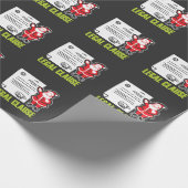 おもしろいな弁護士のギフト法的サンタクロース ラッピングペーパー (角)