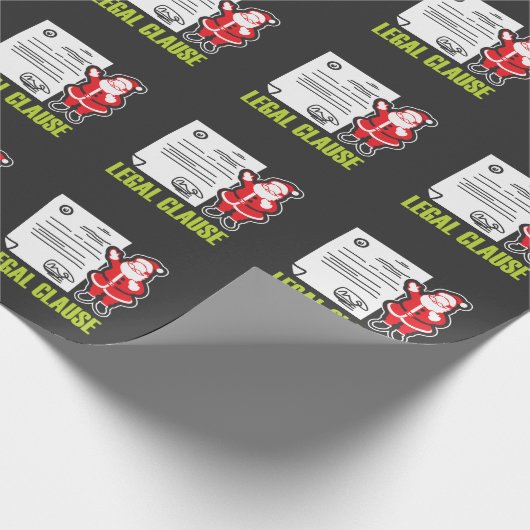 おもしろいな弁護士のギフト法的サンタクロース ラッピングペーパー (角)