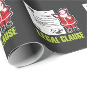 おもしろいな弁護士のギフト法的サンタクロース ラッピングペーパー (ロールコーナー)