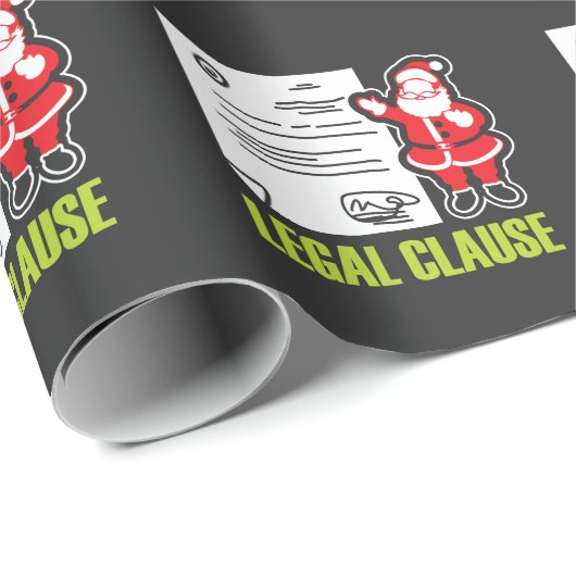 おもしろいな弁護士のギフト法的サンタクロース ラッピングペーパー (ロールコーナー)