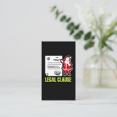 おもしろいな弁護士のギフト法的サンタクロース 名刺 (スタンド正面)