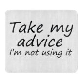 おもしろいな引用文のまな板の冗談の台所家のギフト カッティングボード (正面)