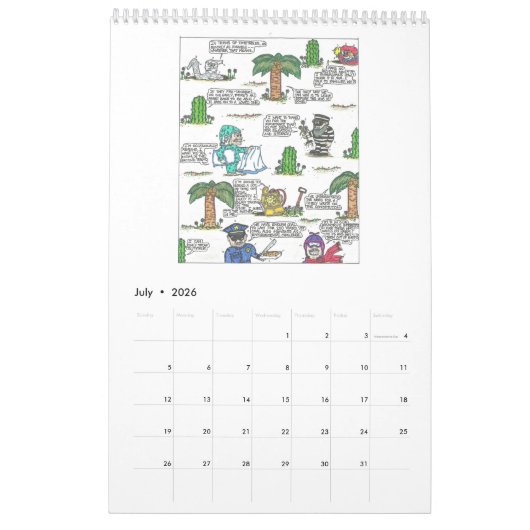 おもしろいな引用文のカレンダー2016年 カレンダー (7月 2026)