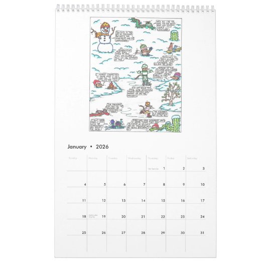 おもしろいな引用文のカレンダー2016年 カレンダー (1月 2026)