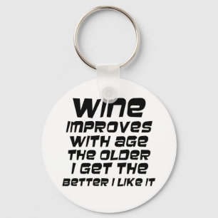 おもしろいな引用文のキーホルダーのギフトはワインの冗談のギフトに調子を合わせます キーホルダー