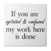 おもしろいな引用文のギフトのユニークなギフトのアイディアは冗談に調子を合わせます タイル (正面)